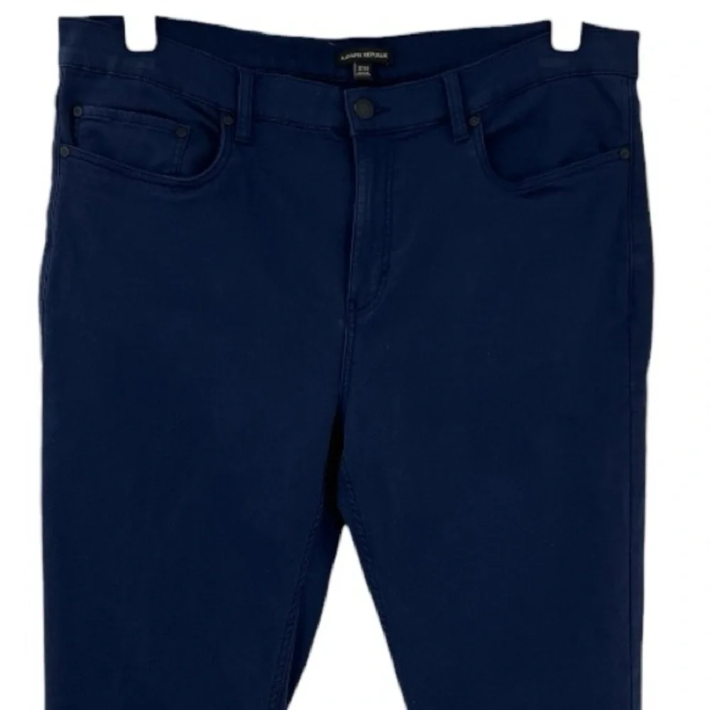 Banana republic men's navy blue stretch chino or traveler pants SZ 38